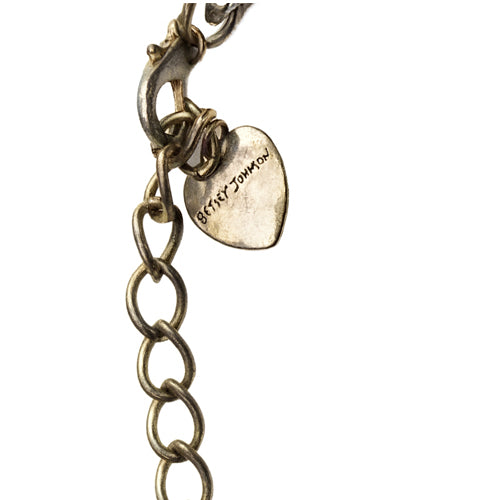 Betsey Johnson Vintage Chain Necklace – Heart Tag Detail