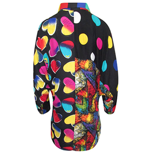 Multi-Color Retro Blouse