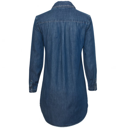 Lucky Brand “Live in Love” Denim Shirt Dress