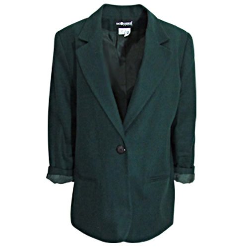 Sag Harbor Petite Emerald Wool Blazer