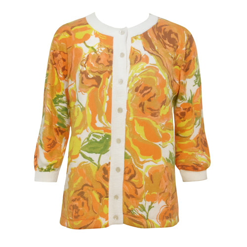 Bob Mackie - WEARABLE ART - Floral Cardigan