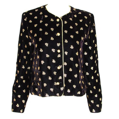 Norton McNaughton Petite - Velvet Embroidered Jacket