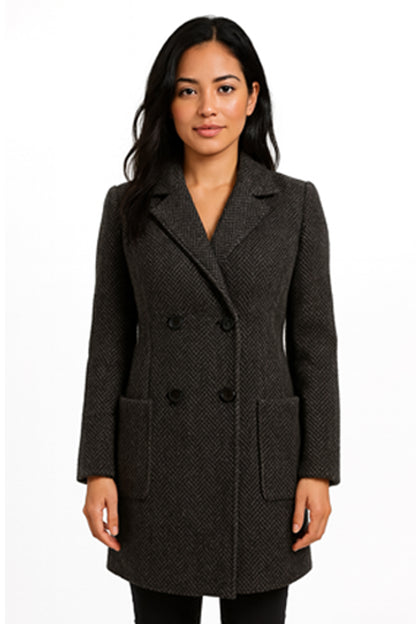 International Scene - Herringbone Wool Coat
