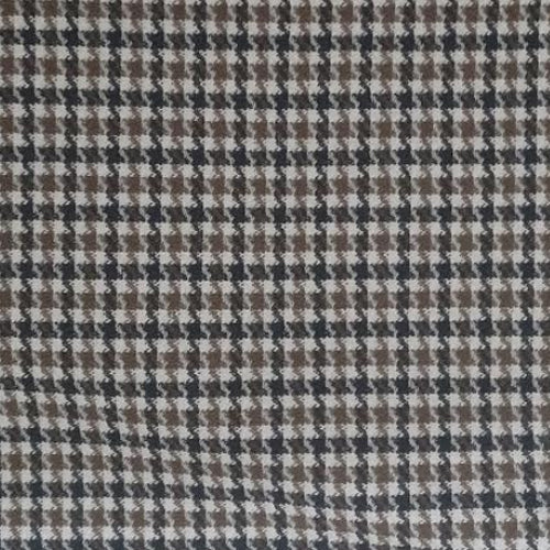 Classic Houndstooth Fitted Midi Skirt