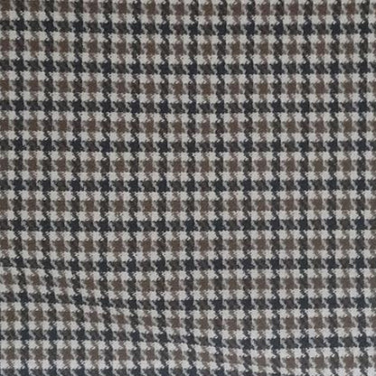 Classic Houndstooth Fitted Midi Skirt